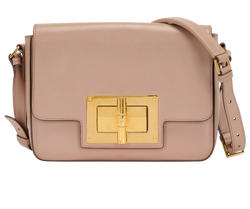 Natalia Shoulder Bag, Leather, Pink, MII, 2*